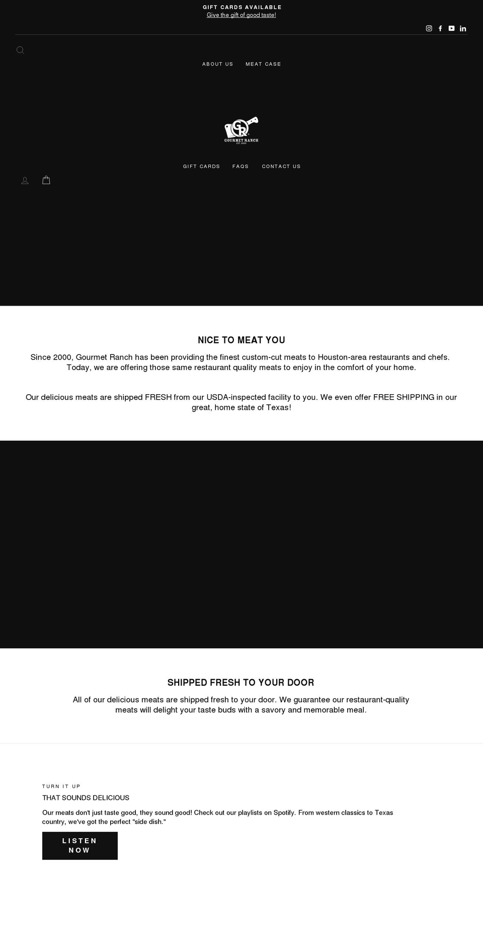 shopgourmetranch.com shopify website screenshot