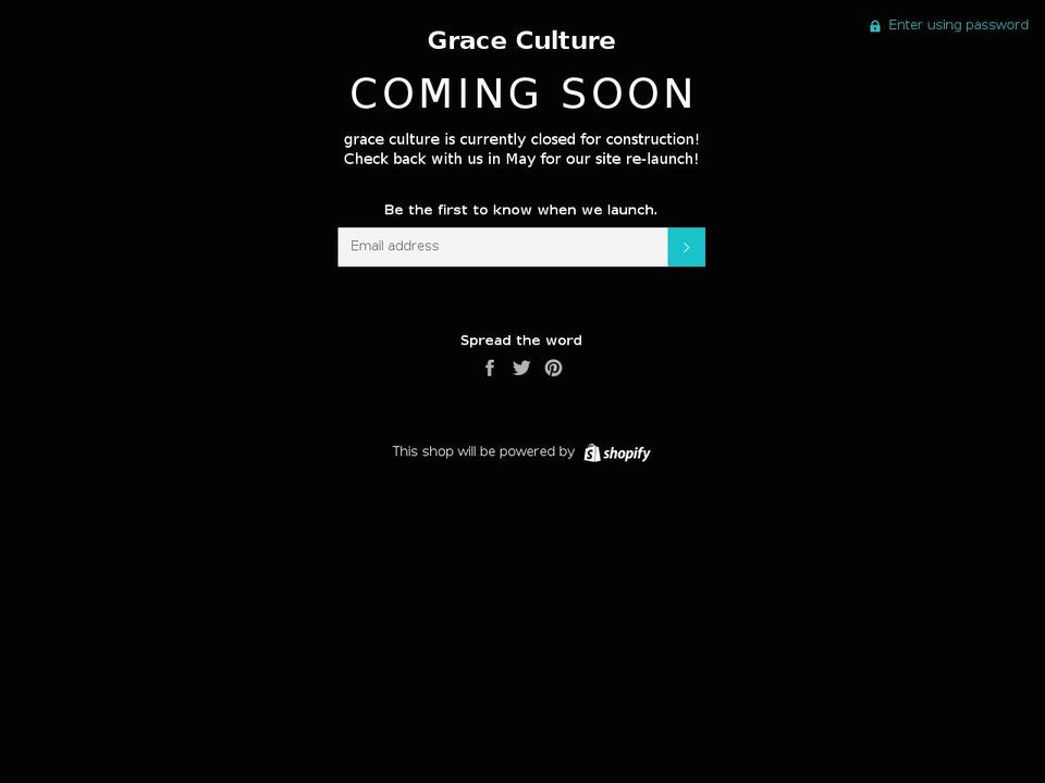 shopgraceculture.com — Shopify storefront screenshot