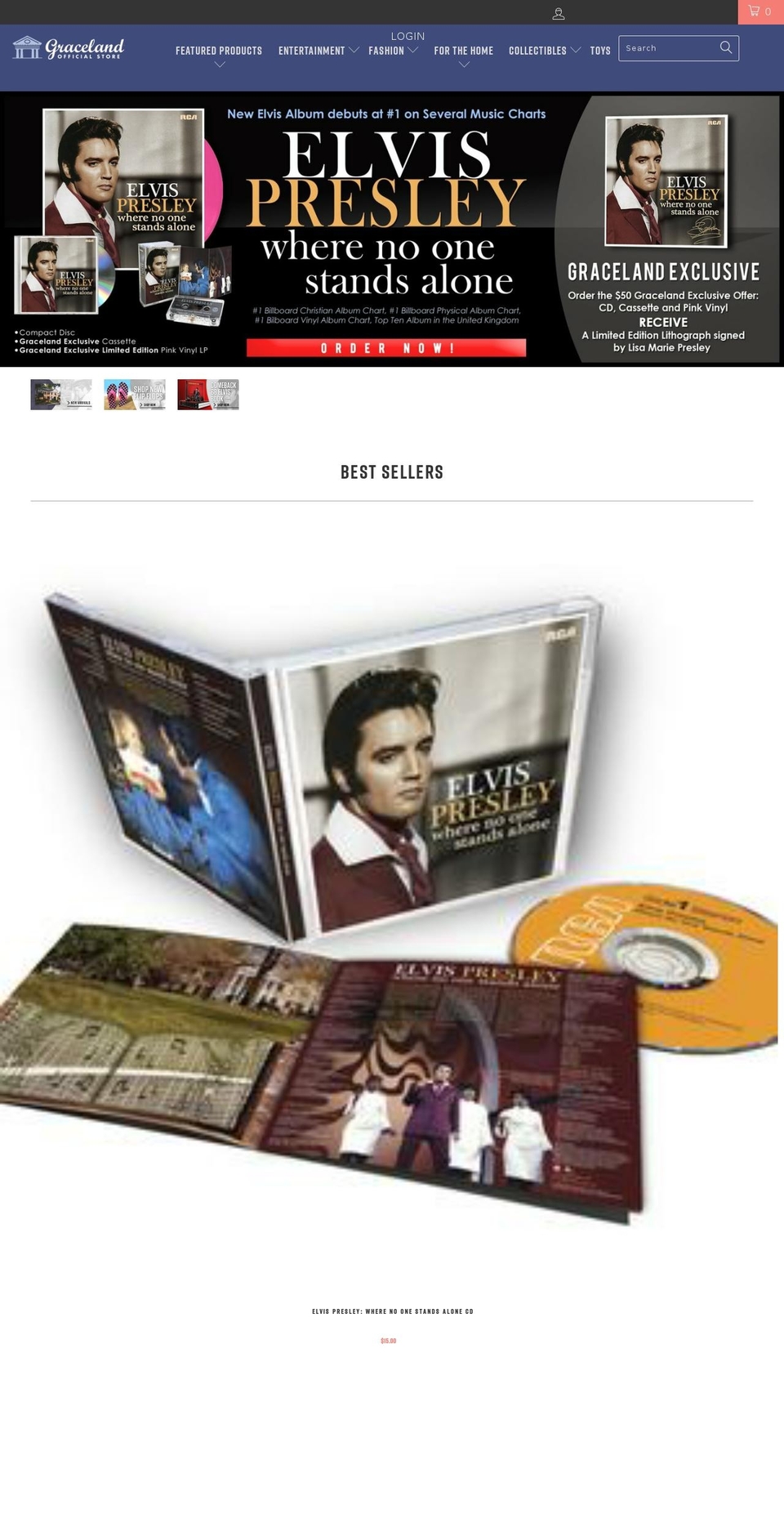 shopgraceland.com — Shopify storefront screenshot