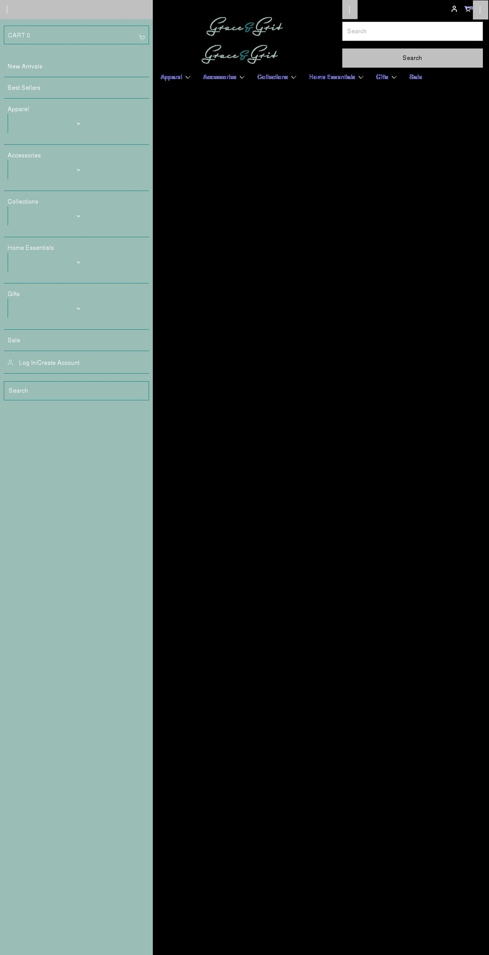 shopgracengrit.com shopify website screenshot
