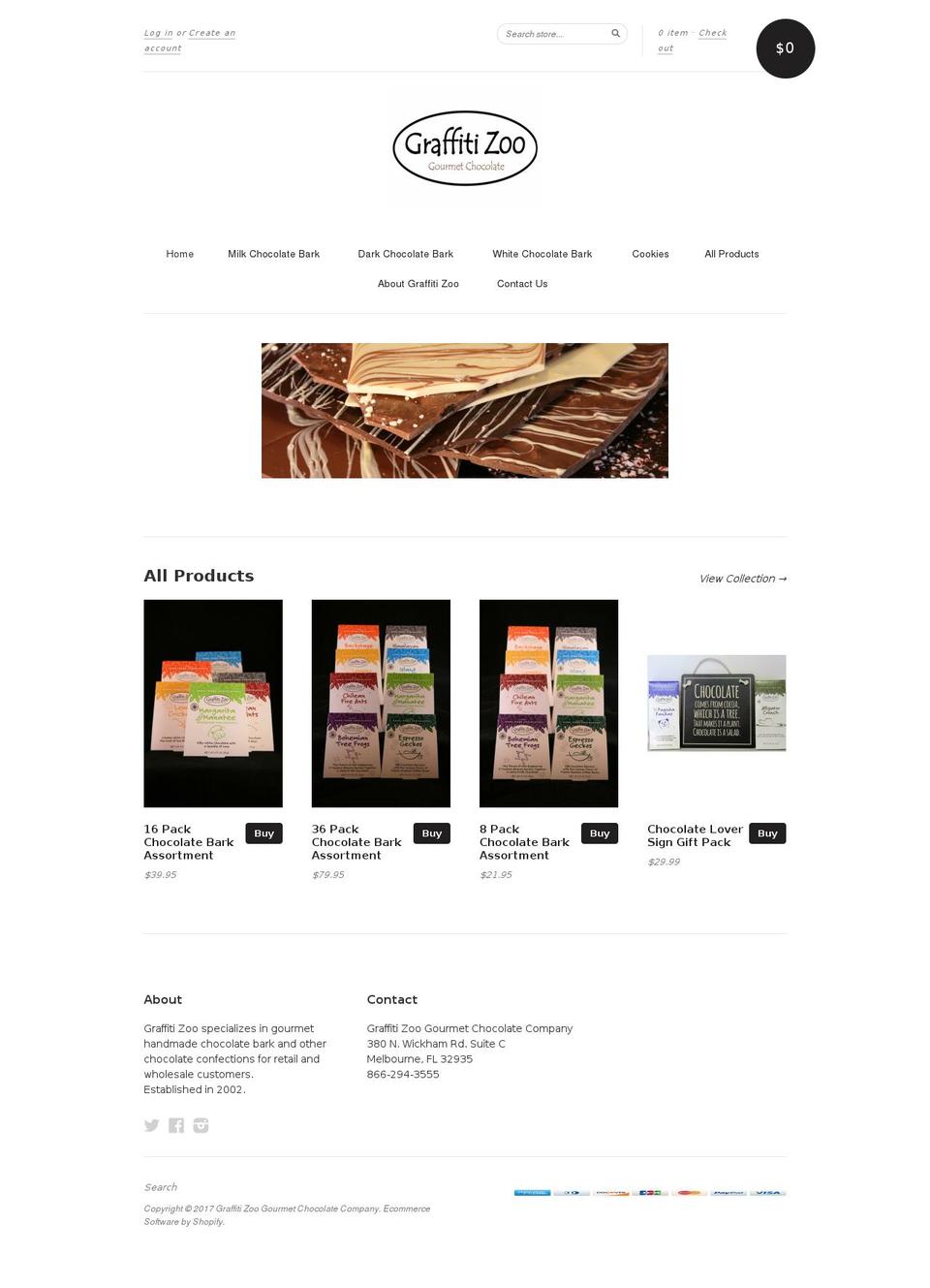 shopgraffitizoo.com shopify website screenshot