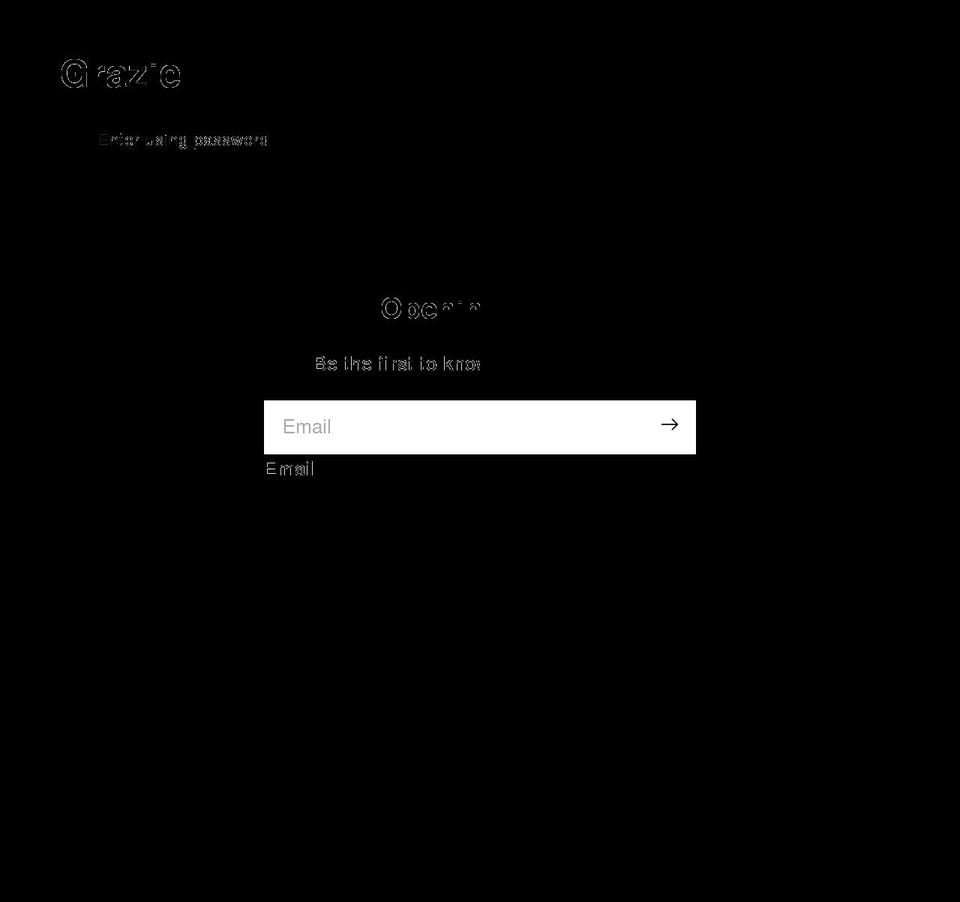 shopgrazie.com shopify website screenshot