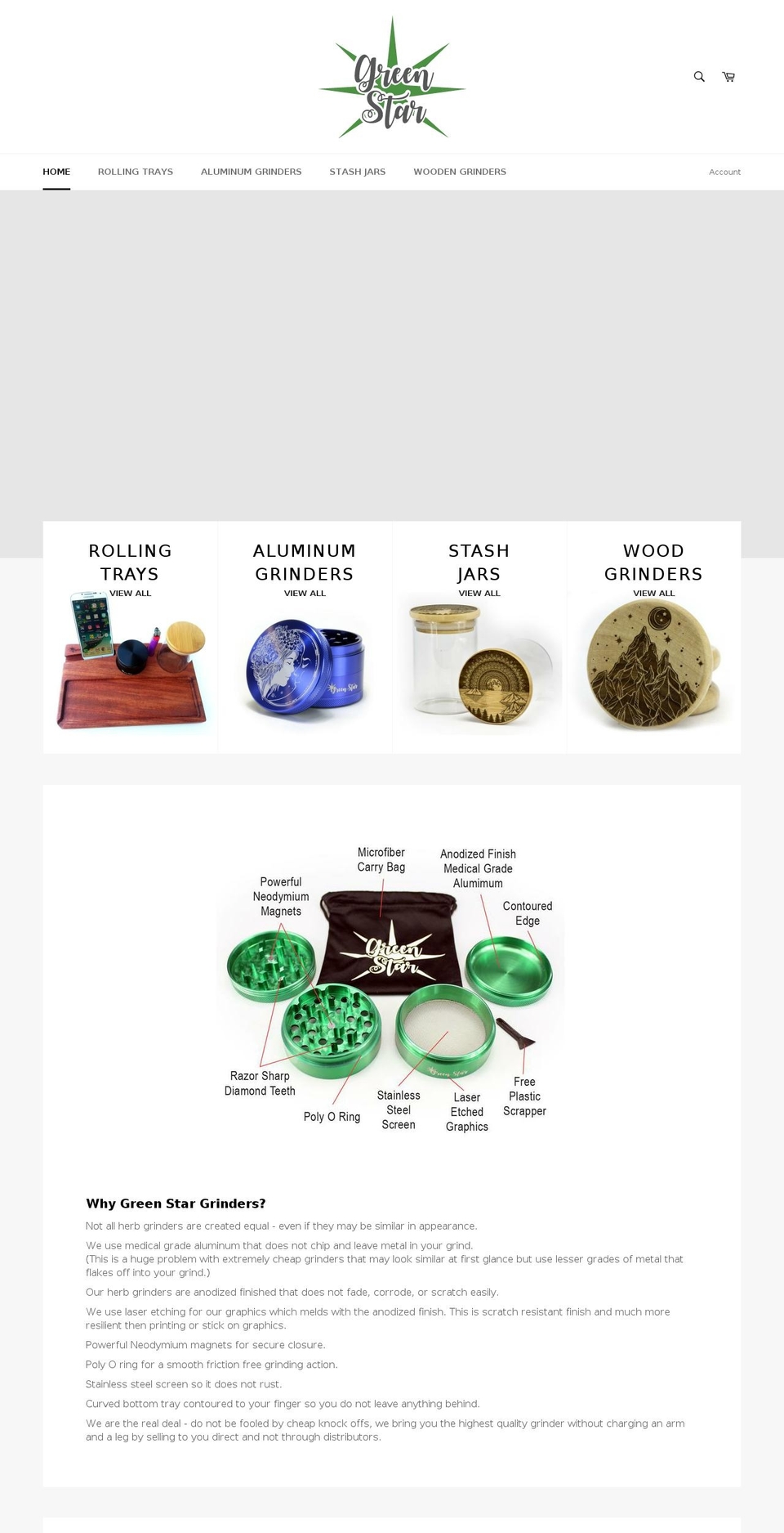 shopgreenstar.com shopify website screenshot