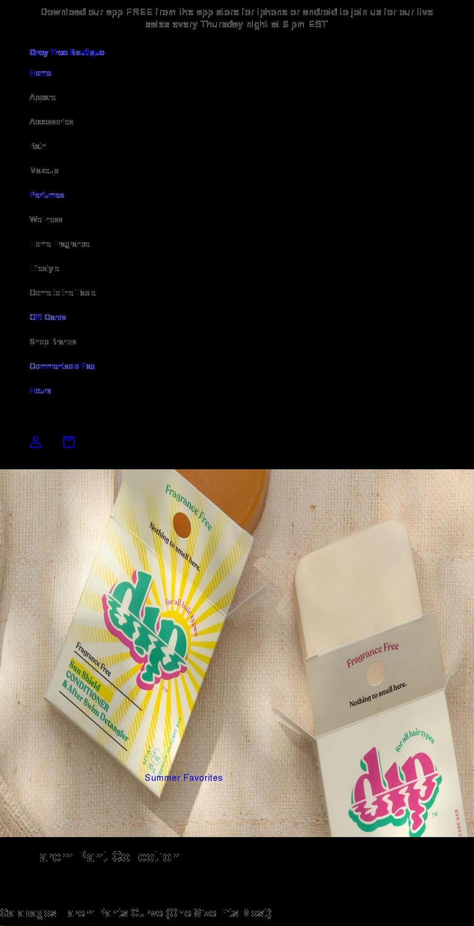 shopgreytree.com — Shopify storefront screenshot