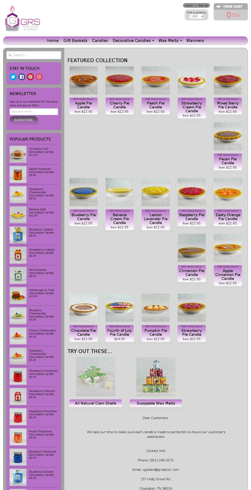 shopgrs.com shopify website screenshot