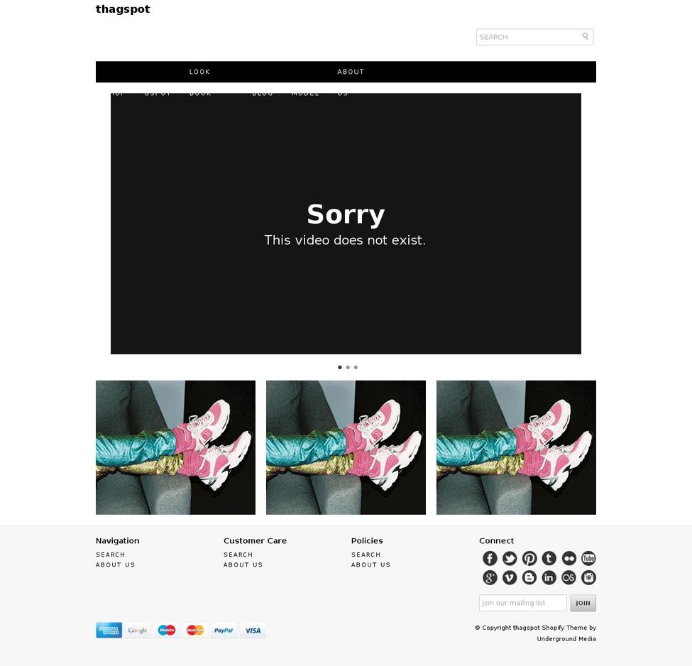 shopgspot.com shopify website screenshot