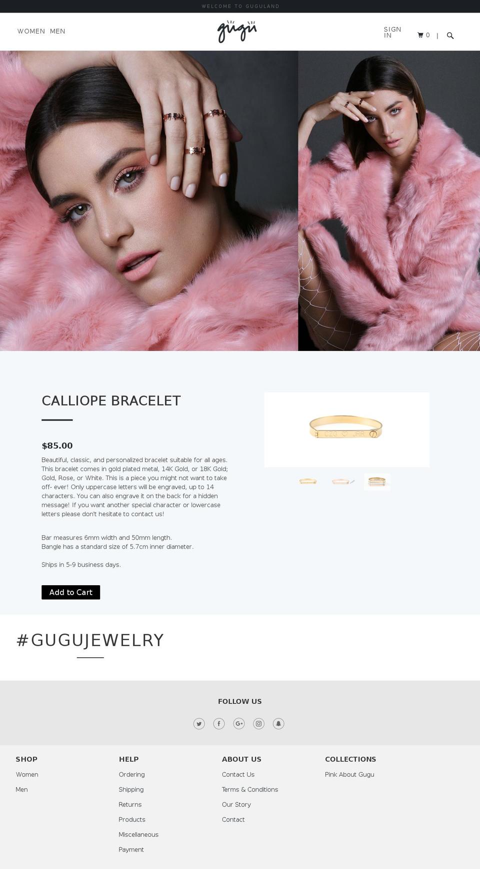 shopgugu.com shopify website screenshot