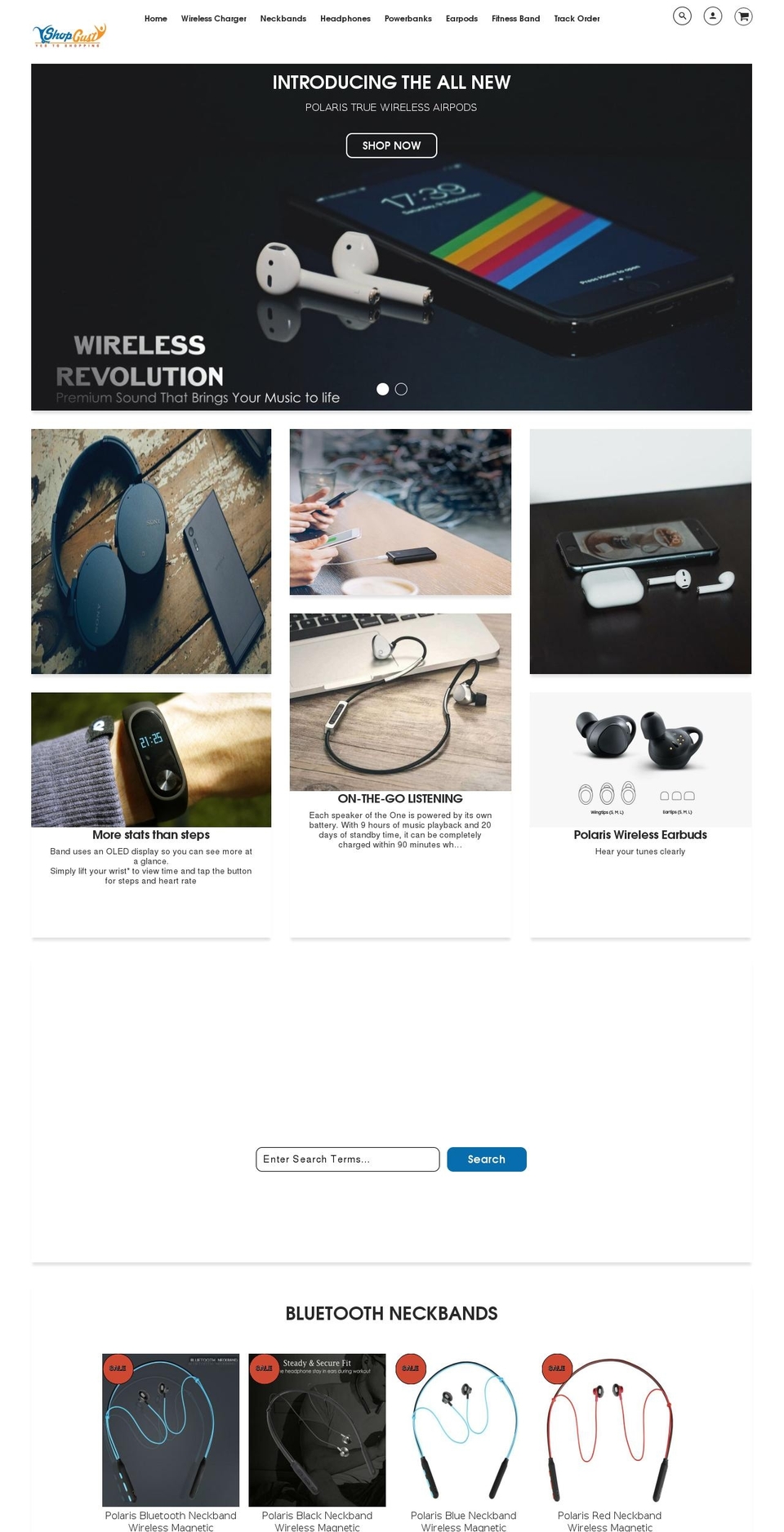 shopgust.com shopify website screenshot