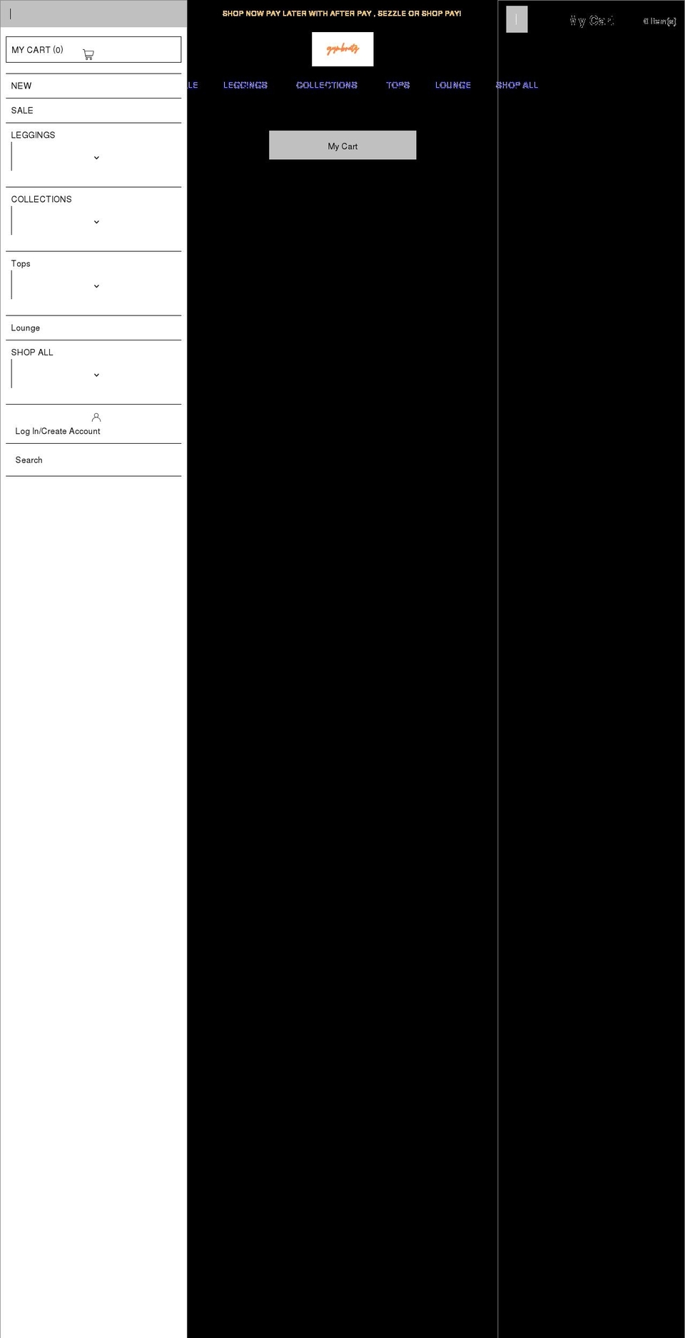 shopgymbratz.com shopify website screenshot