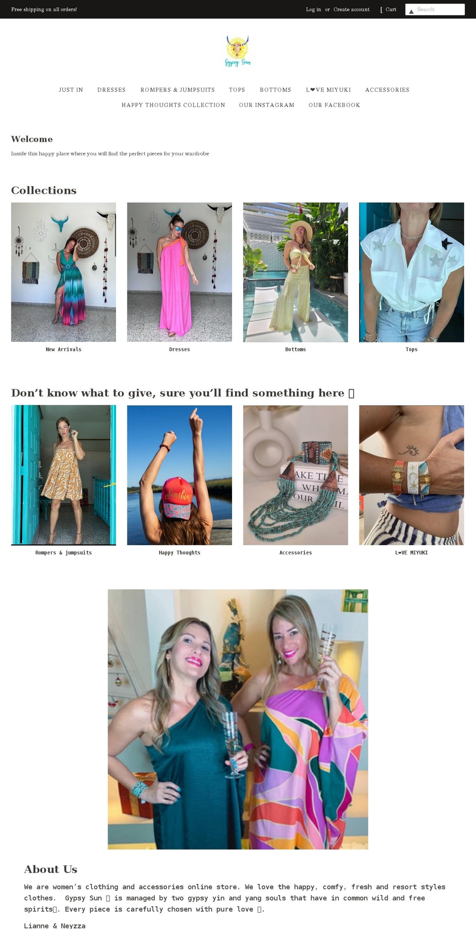 shopgypsysunpr.com shopify website screenshot