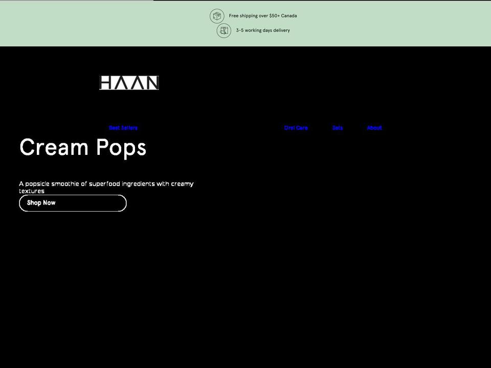 shophaan.com shopify website screenshot