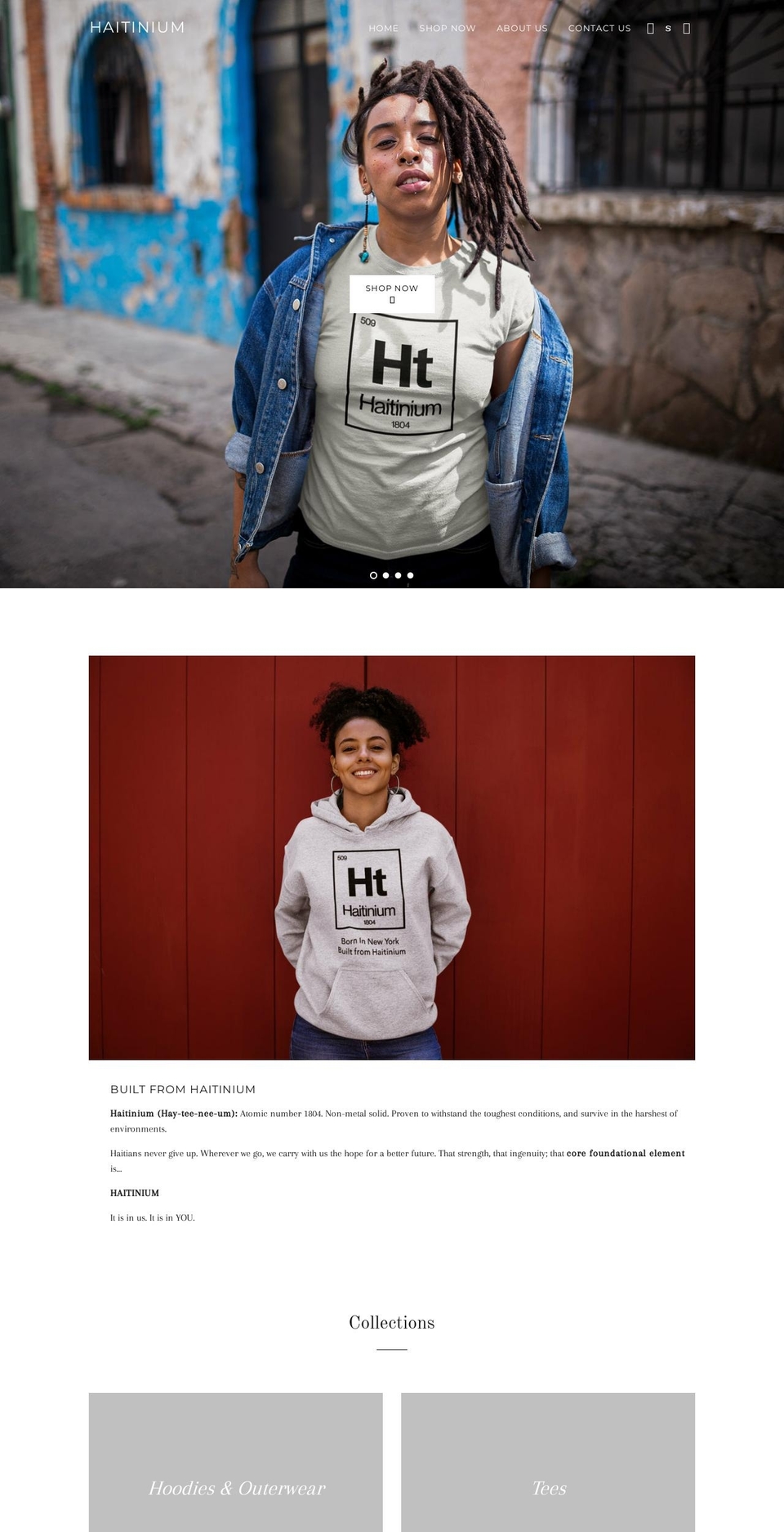 shophaitinium.com shopify website screenshot