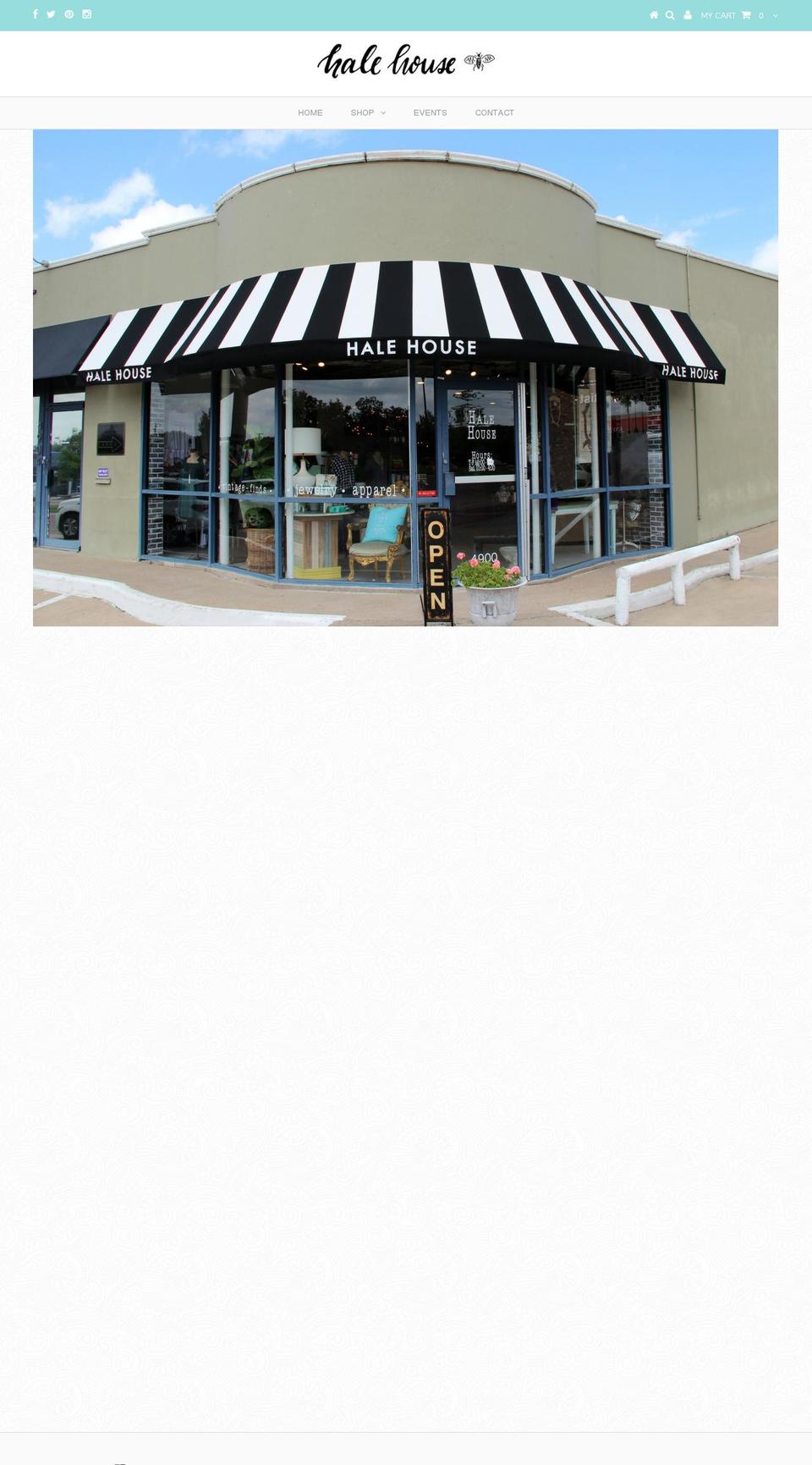 shophalehouse.com shopify website screenshot