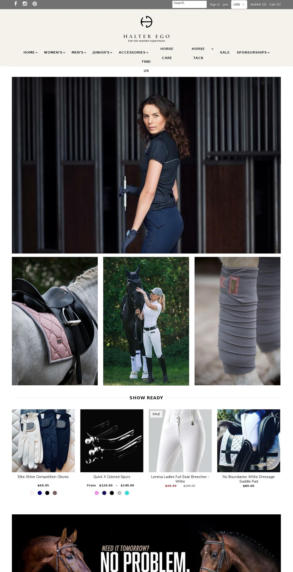 shophalterego.com shopify website screenshot