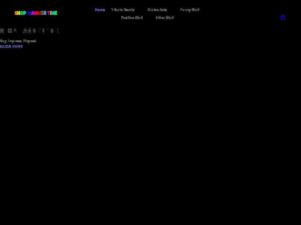shophammertime.com shopify website screenshot