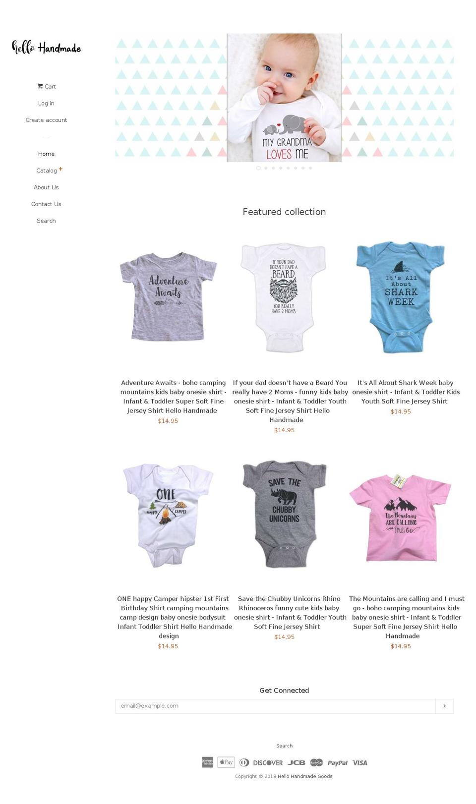shophandmadegoods.com — Shopify storefront screenshot