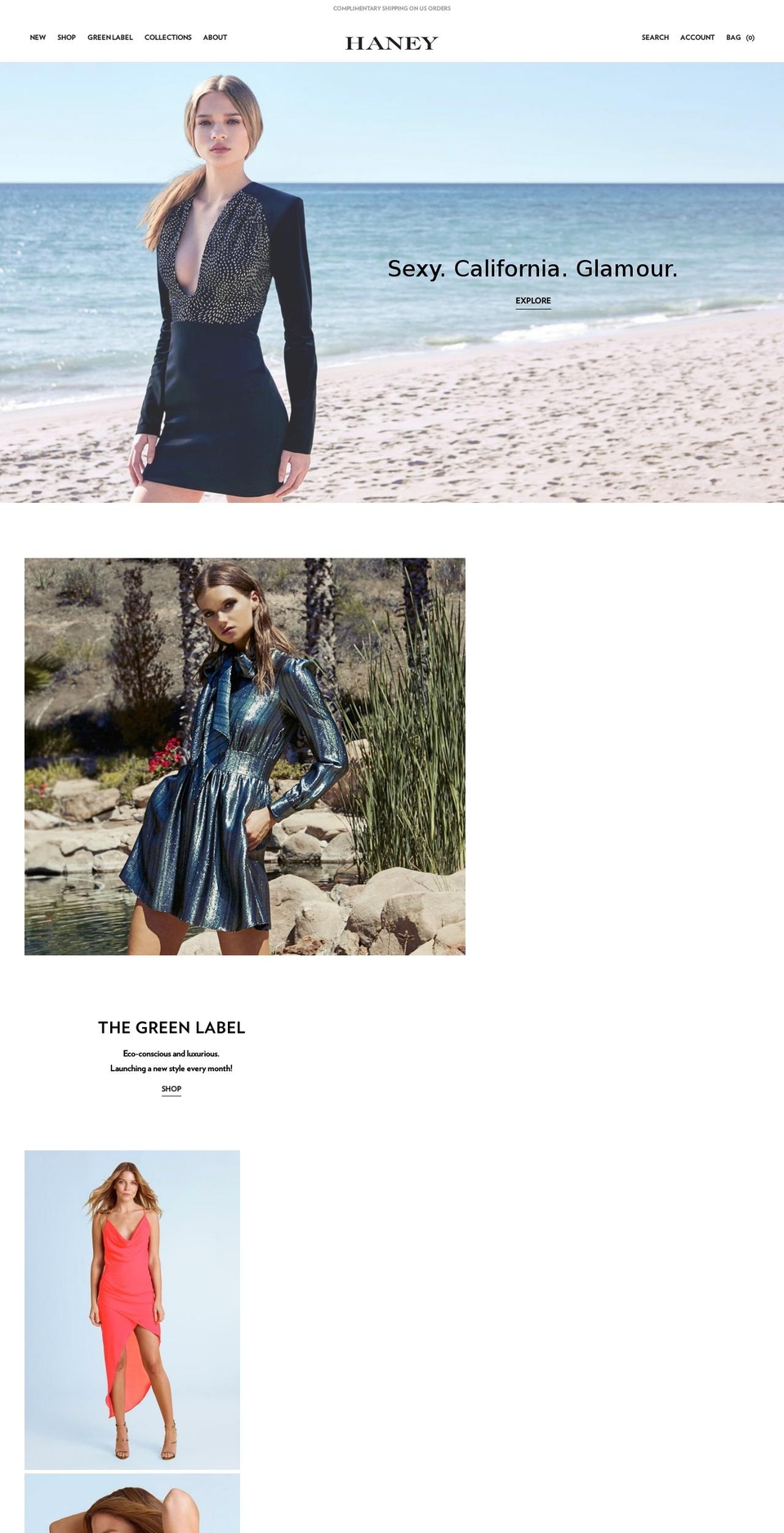 shophaney.com shopify website screenshot