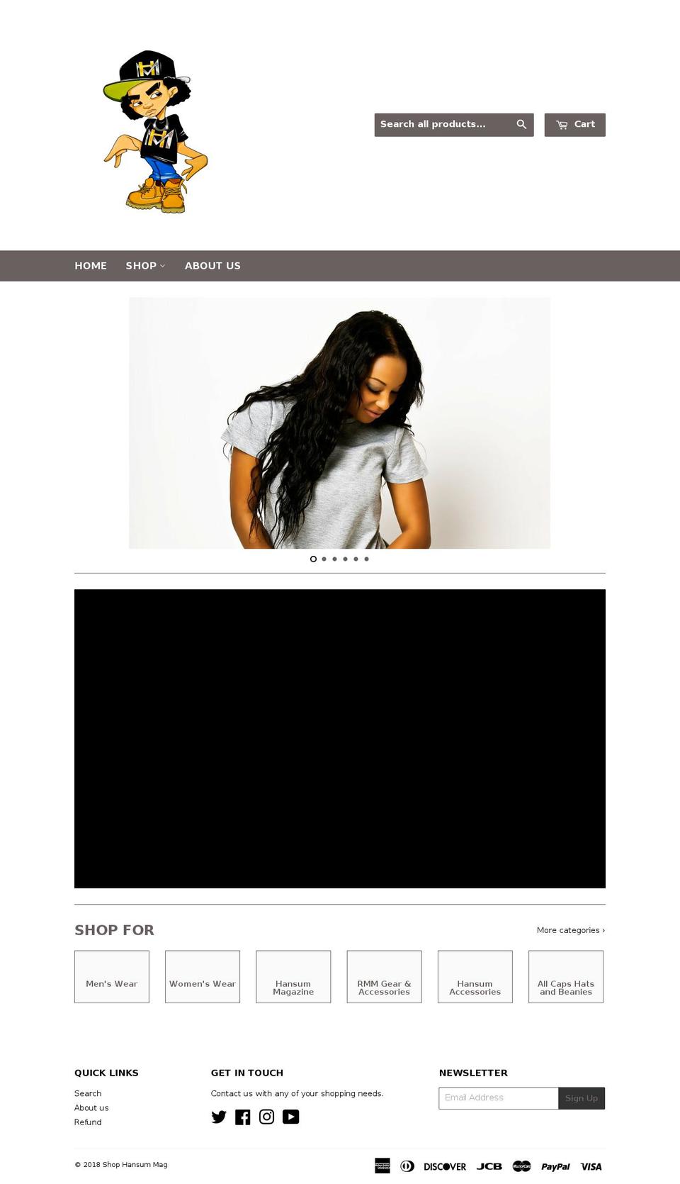 shophansummag.com shopify website screenshot