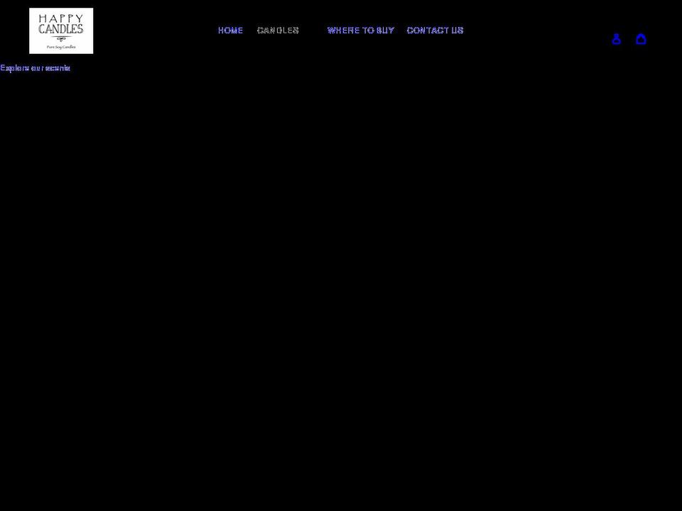 shophappycandles.com shopify website screenshot