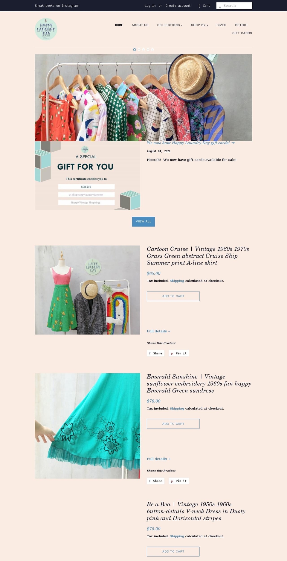 shophappylaundryday.com shopify website screenshot