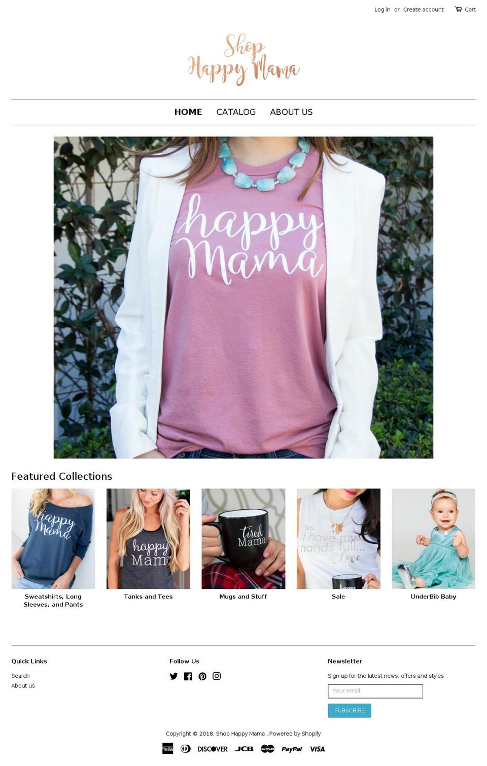 shophappymama.com shopify website screenshot