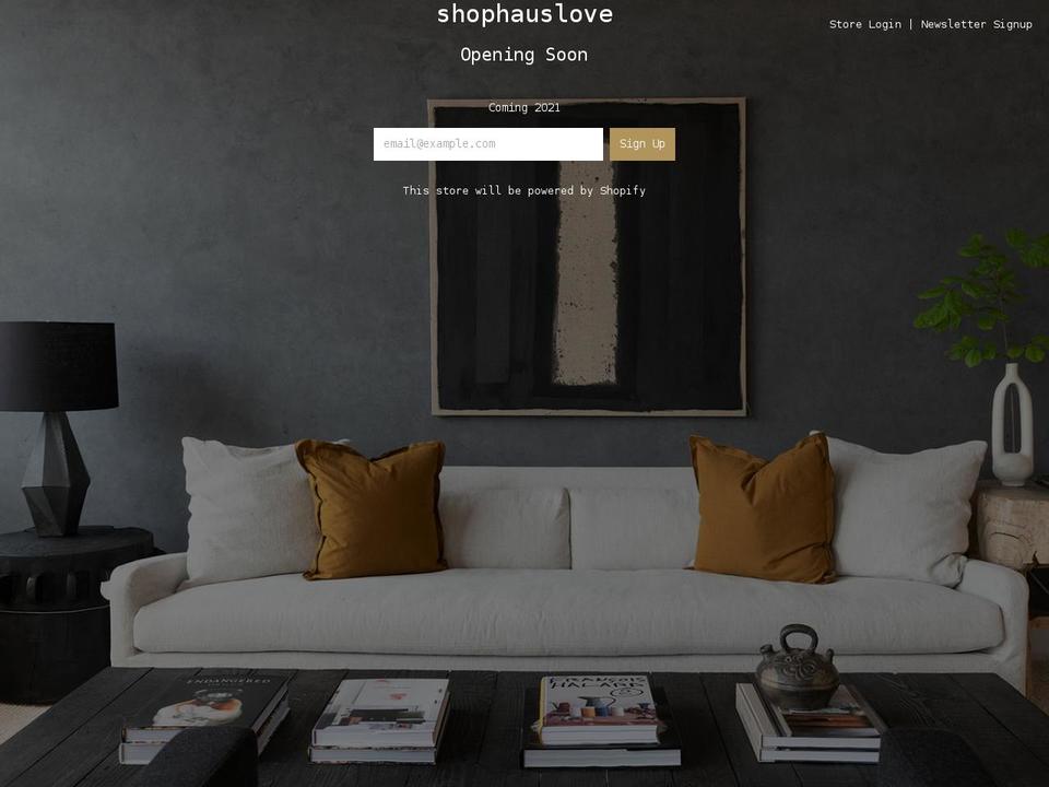 shophauslove.com shopify website screenshot