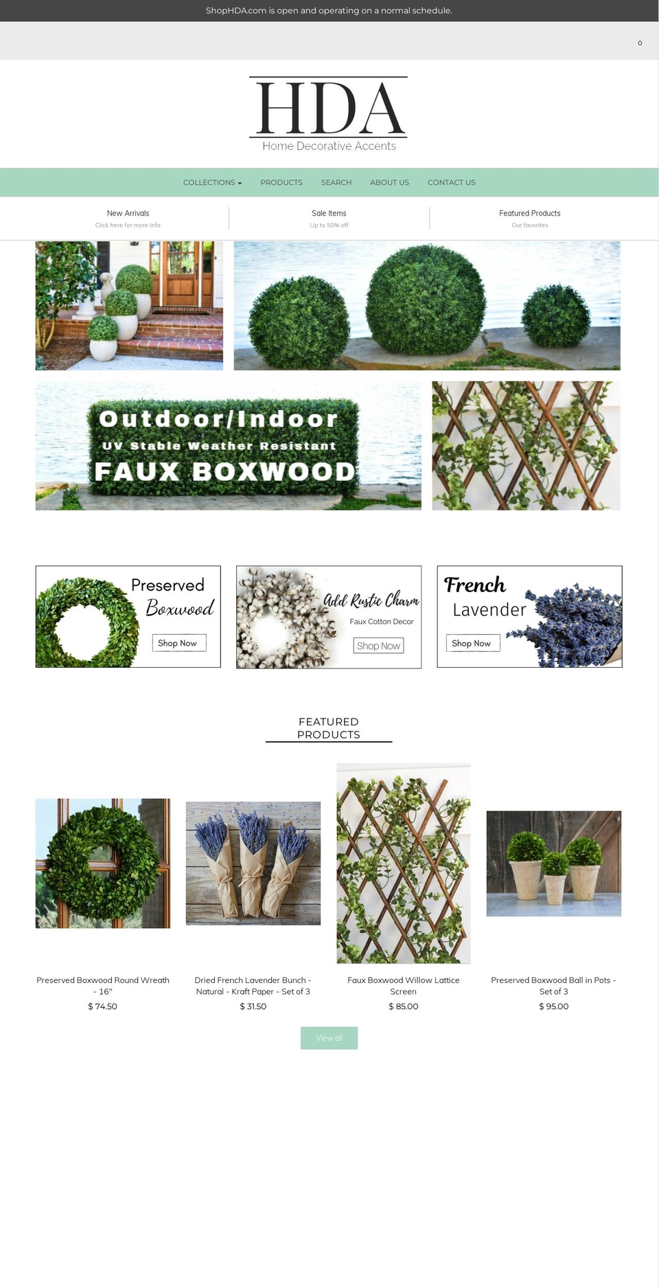shophda.com — Shopify storefront screenshot