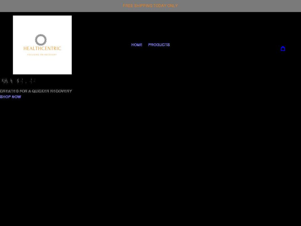 shophealthcentric.com shopify website screenshot