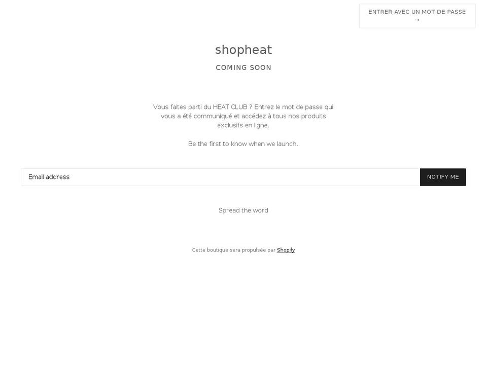 shopheat.myshopify.com shopify website screenshot