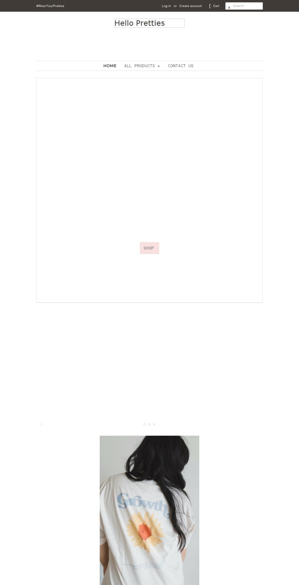 shophellopretties.com — Shopify storefront screenshot