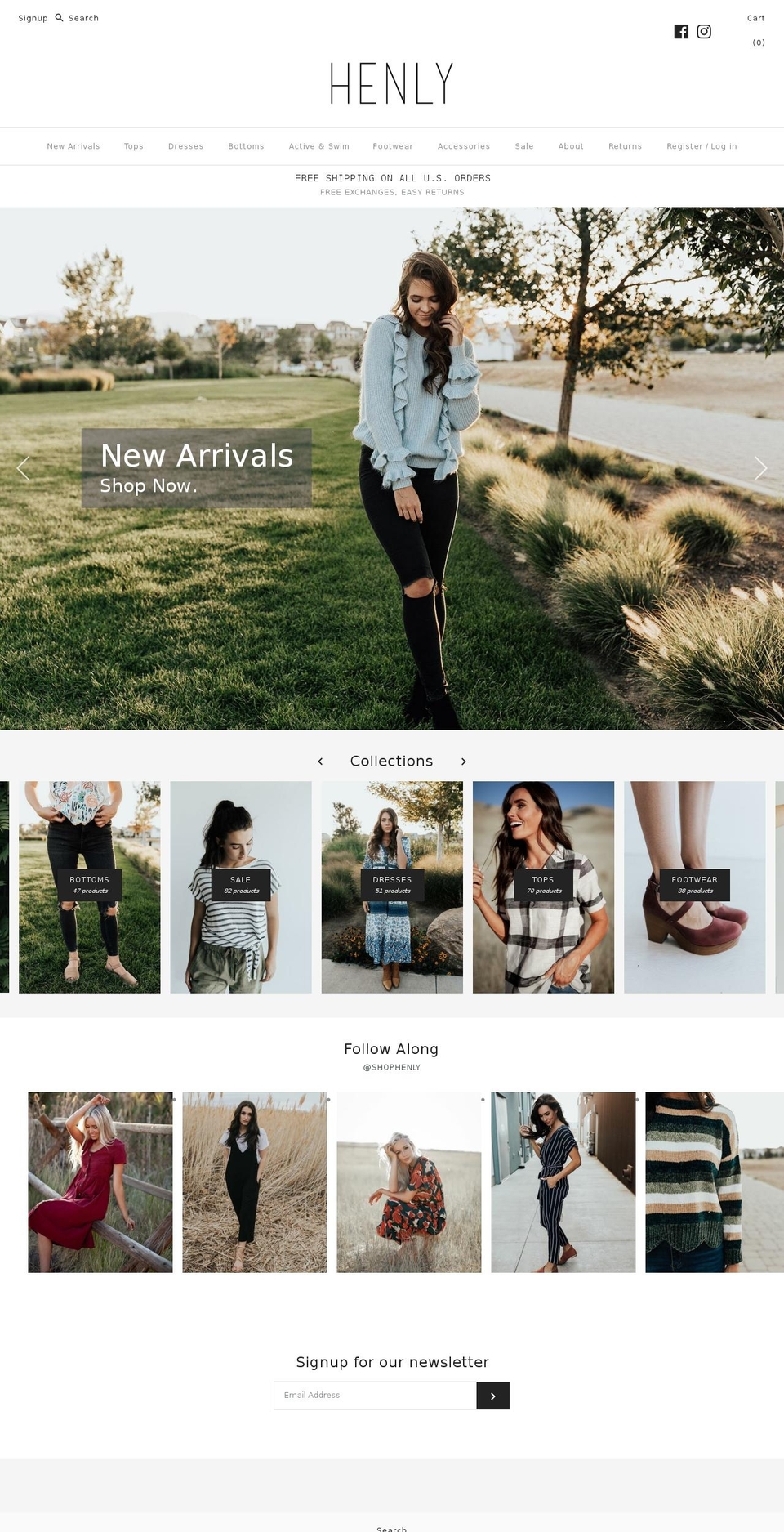shophenley.com — Shopify storefront screenshot