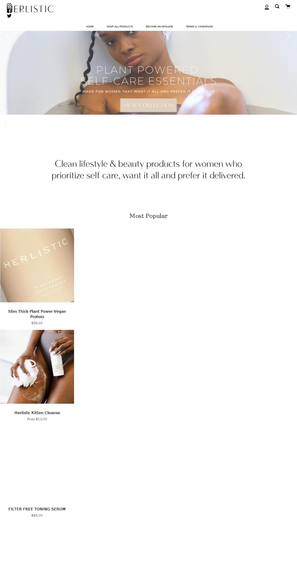 shopherlistic.com shopify website screenshot