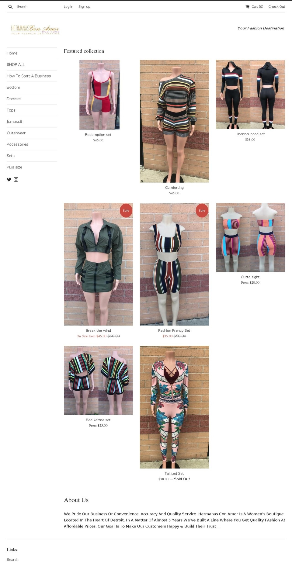 shophermanas.com — Shopify storefront screenshot