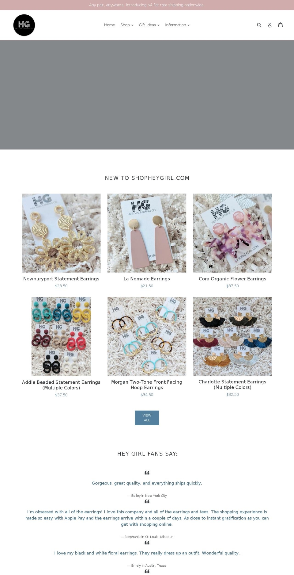 shopheygirl.com — Shopify storefront screenshot