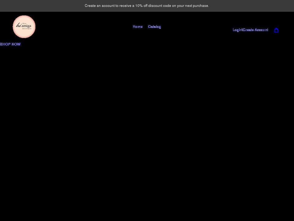 shophiamiga.com shopify website screenshot
