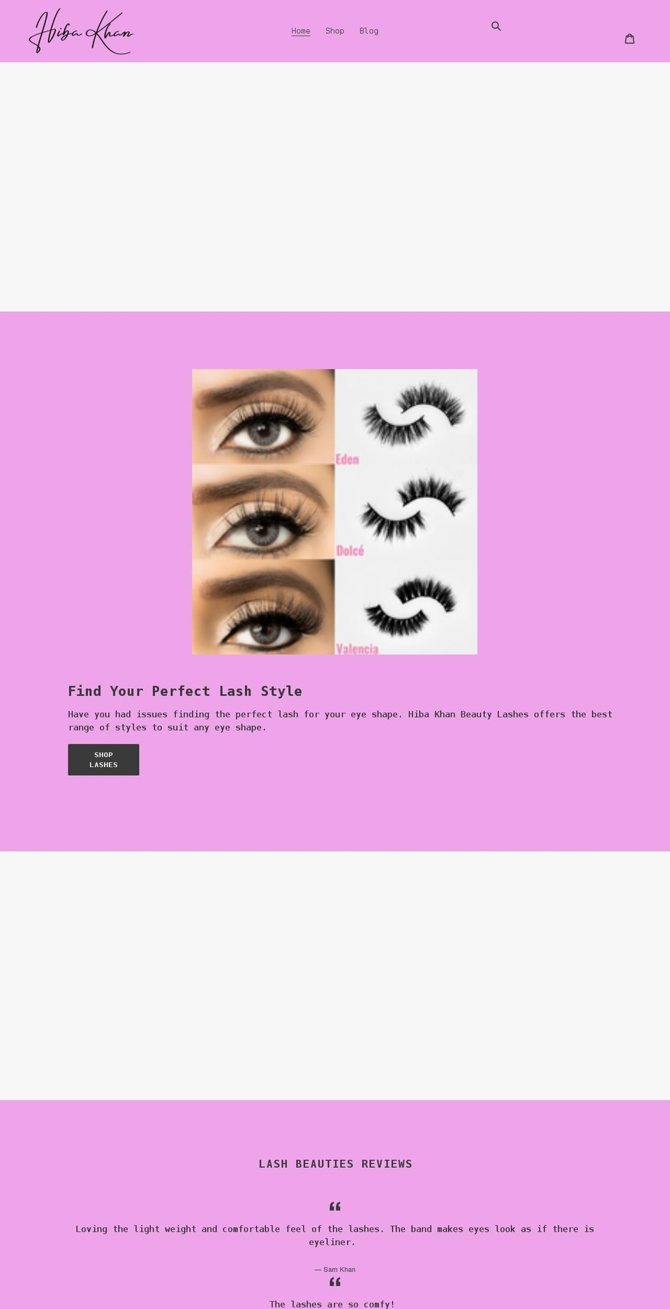 shophibabeauty.com shopify website screenshot