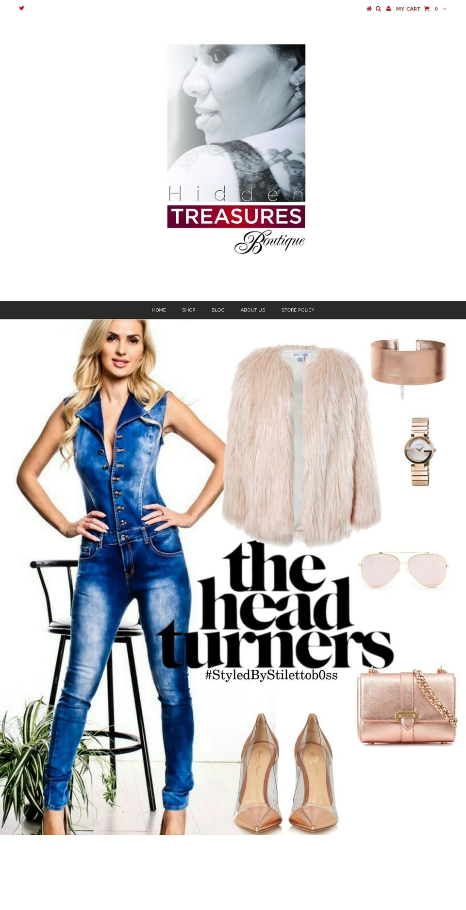 shophiddentreasuresboutique.com shopify website screenshot