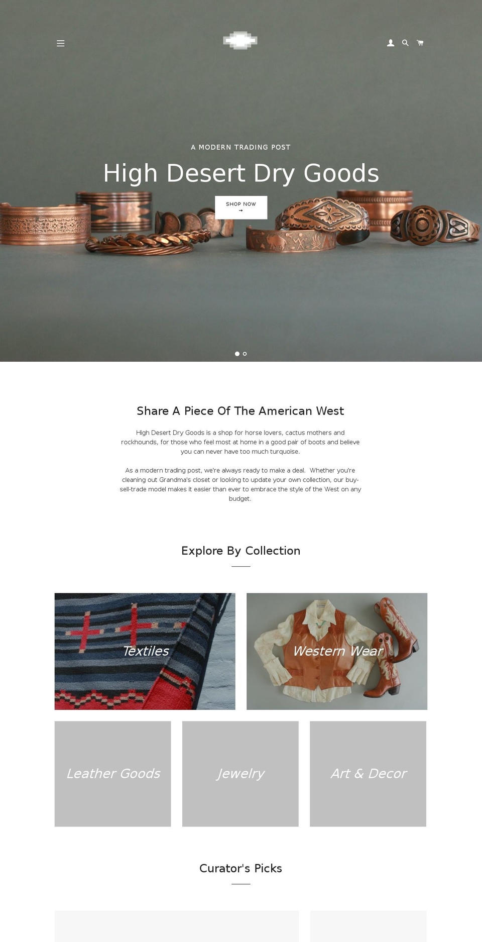shophighdesert.com — Shopify storefront screenshot