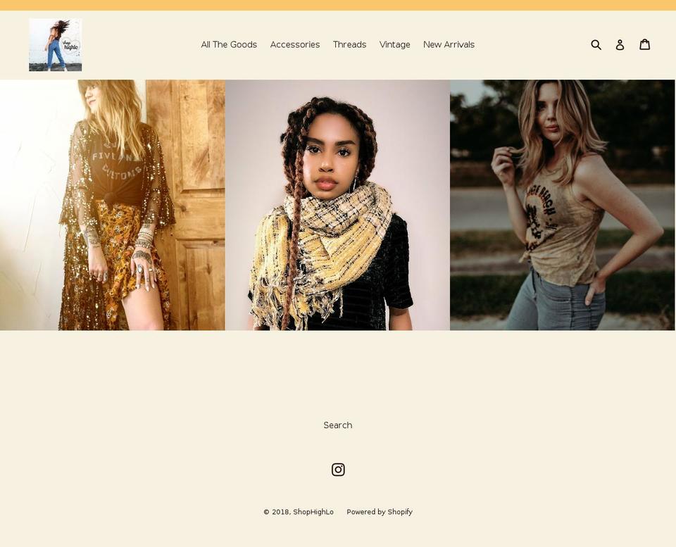 shophighlo.com — Shopify storefront screenshot