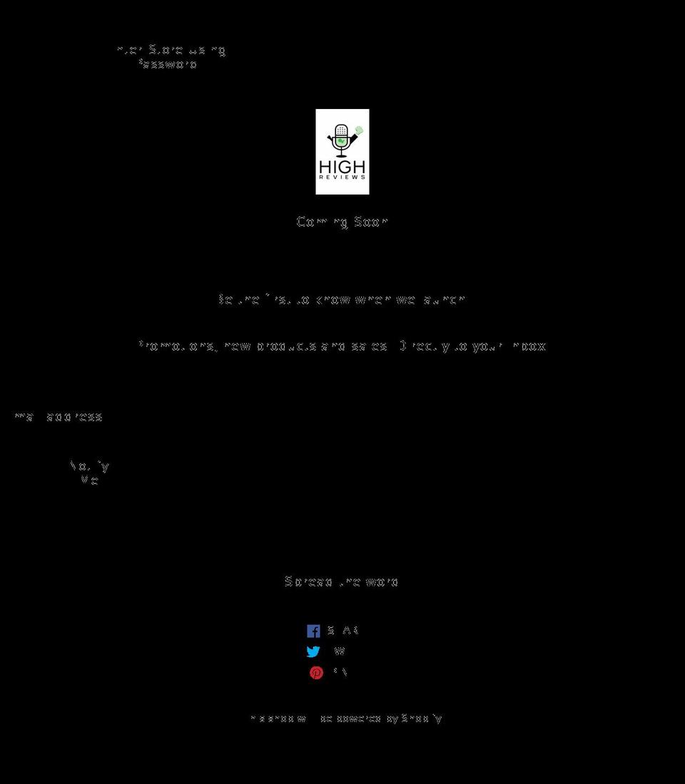 shophighreviews.com shopify website screenshot