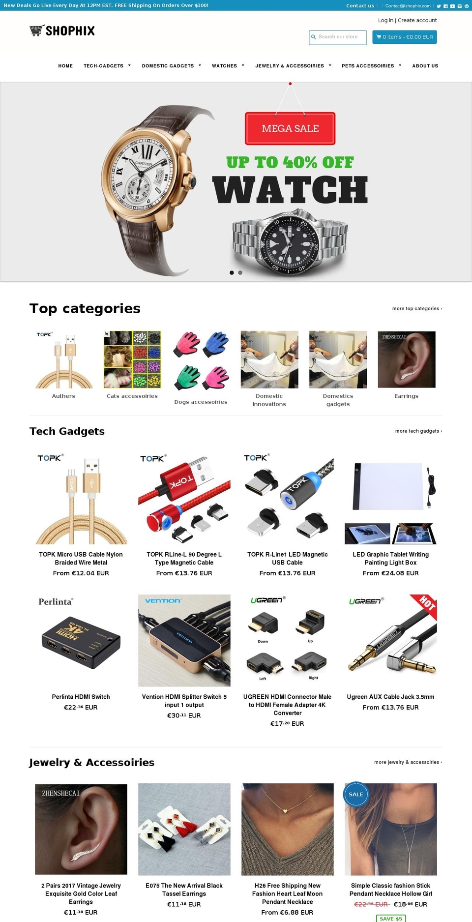 shophix.com — Shopify storefront screenshot