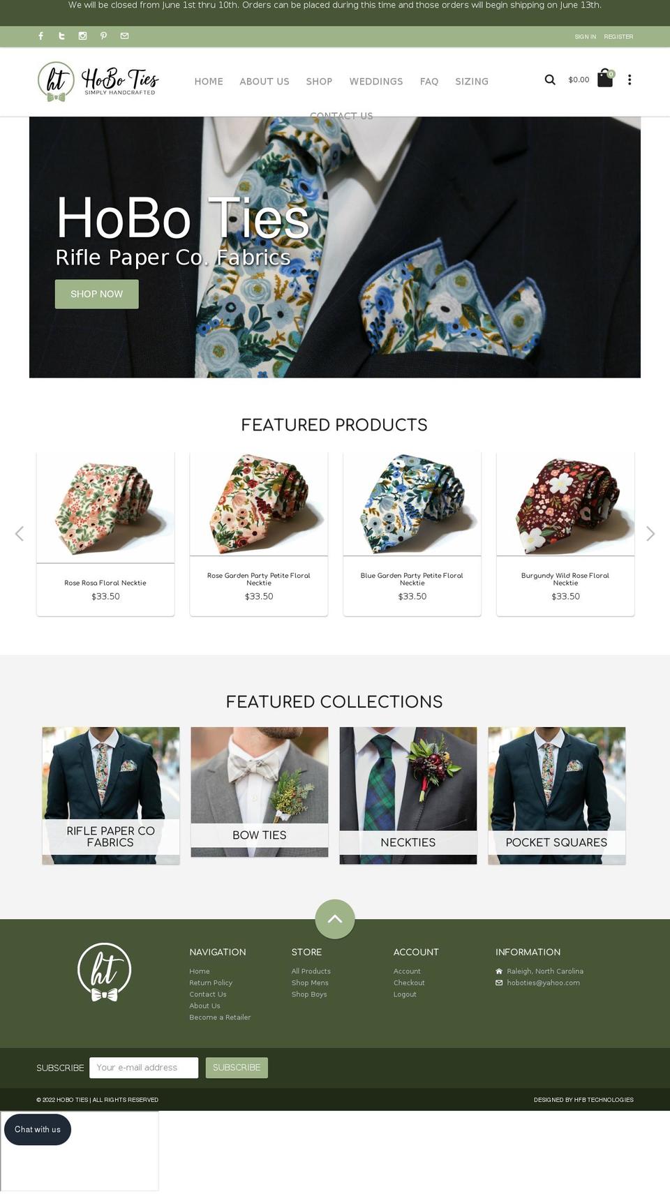 shophoboties.com — Shopify storefront screenshot
