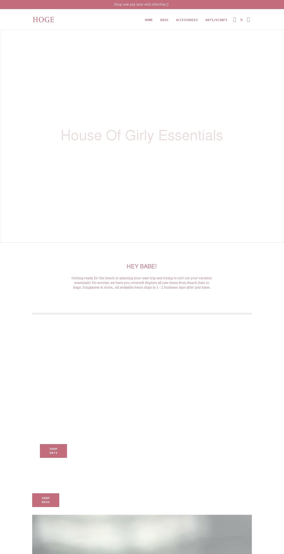 shophoge.com shopify website screenshot