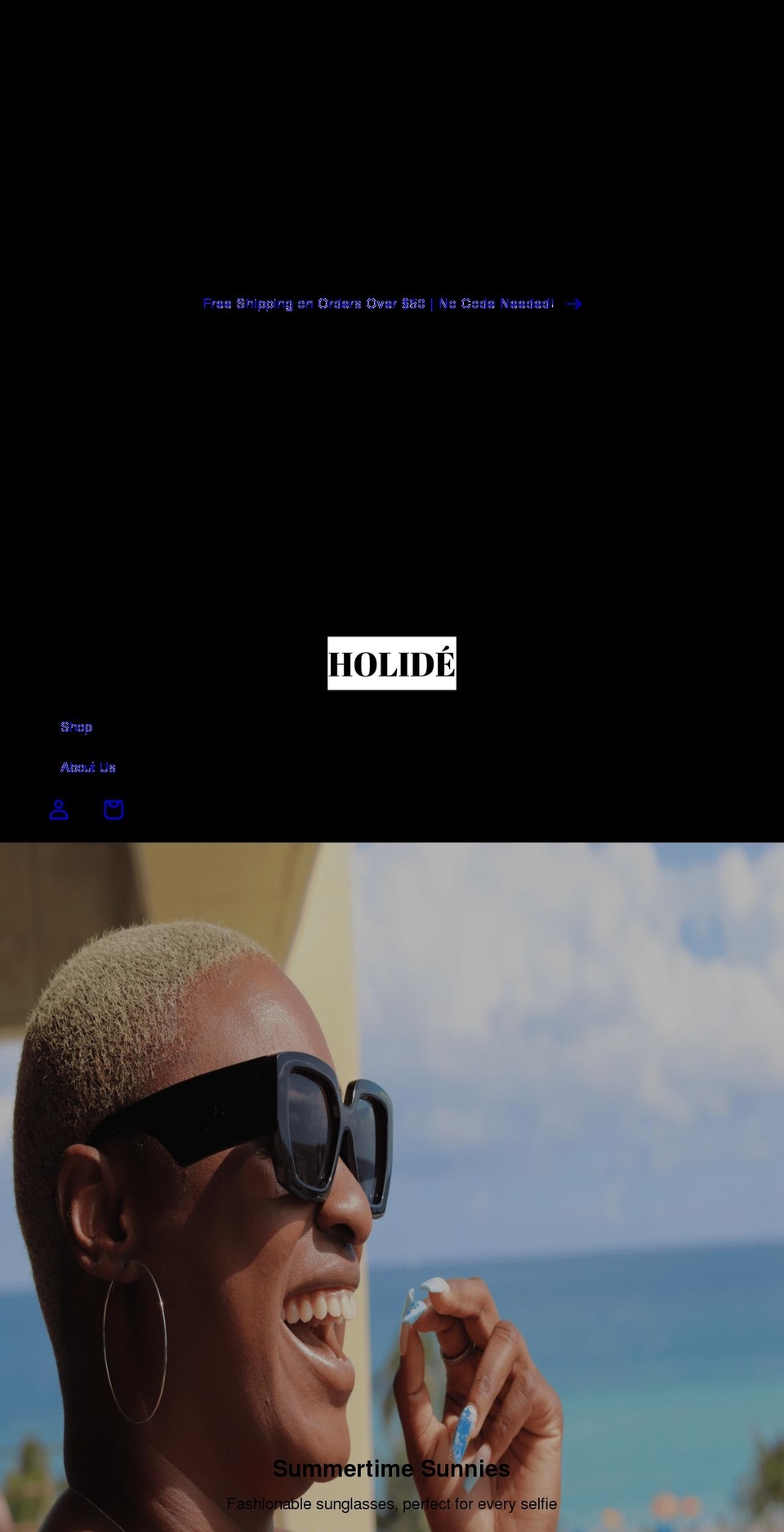 shopholide.com shopify website screenshot