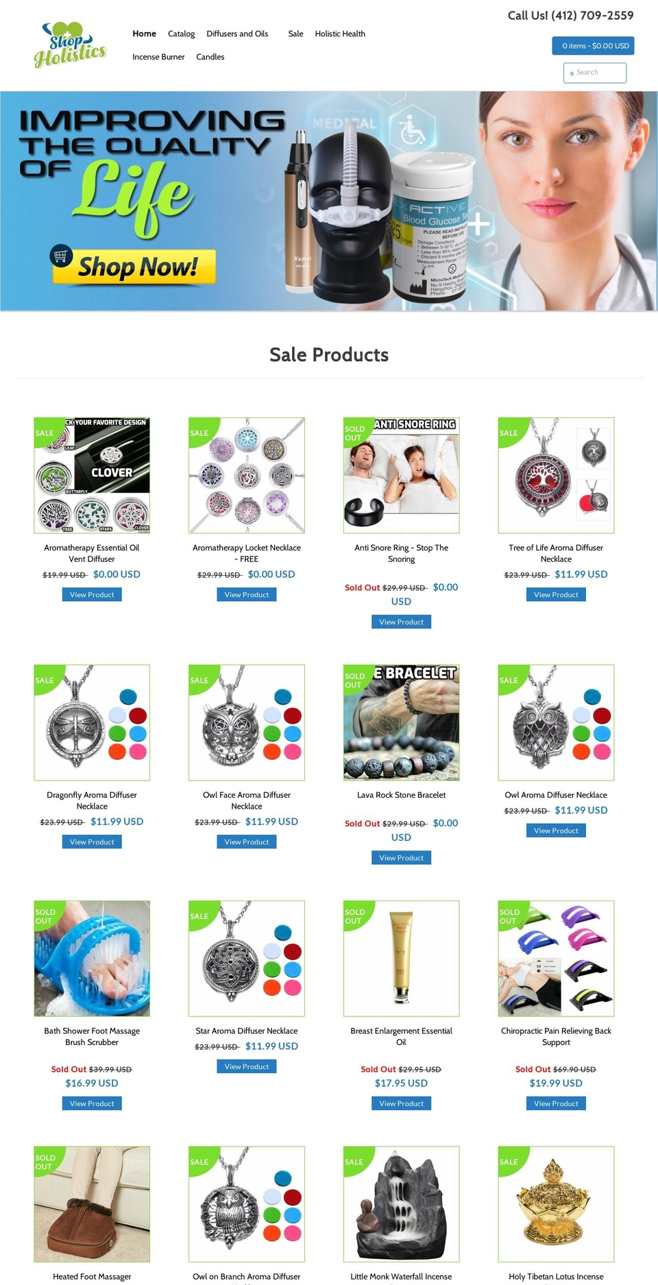 shopholistics.com — Shopify storefront screenshot