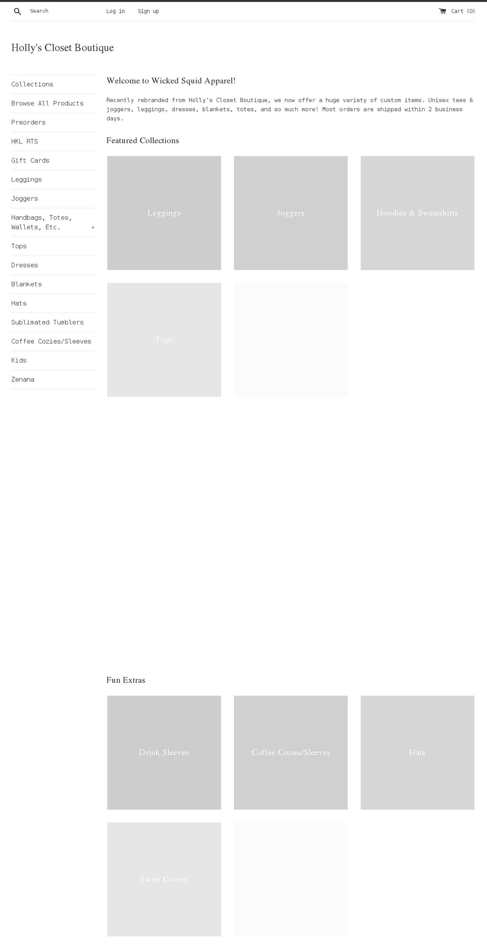 shophollyscloset.com shopify website screenshot
