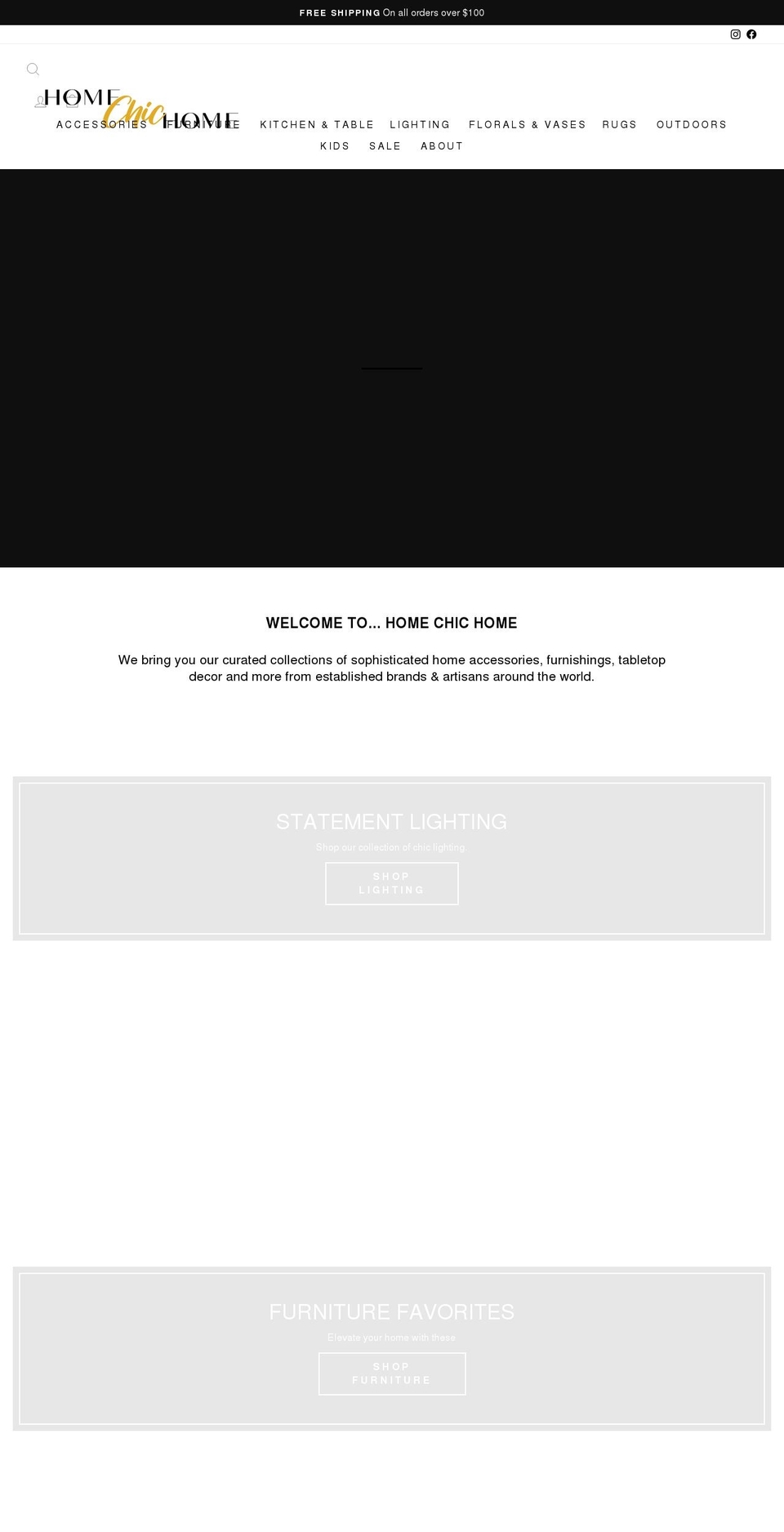 shophomechichome.com shopify website screenshot