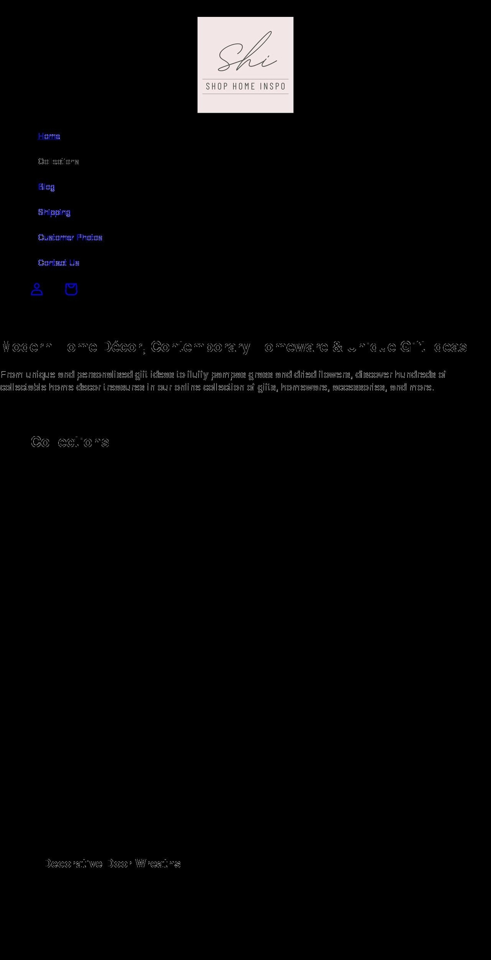 shophomeinspo.com shopify website screenshot