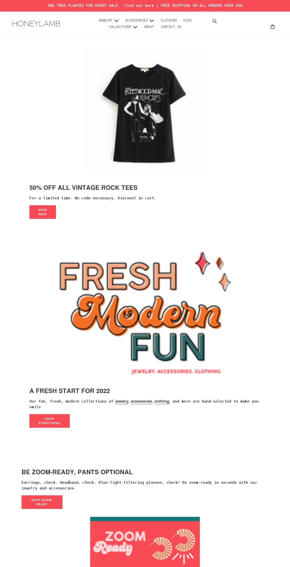 shophoneylamb.com shopify website screenshot