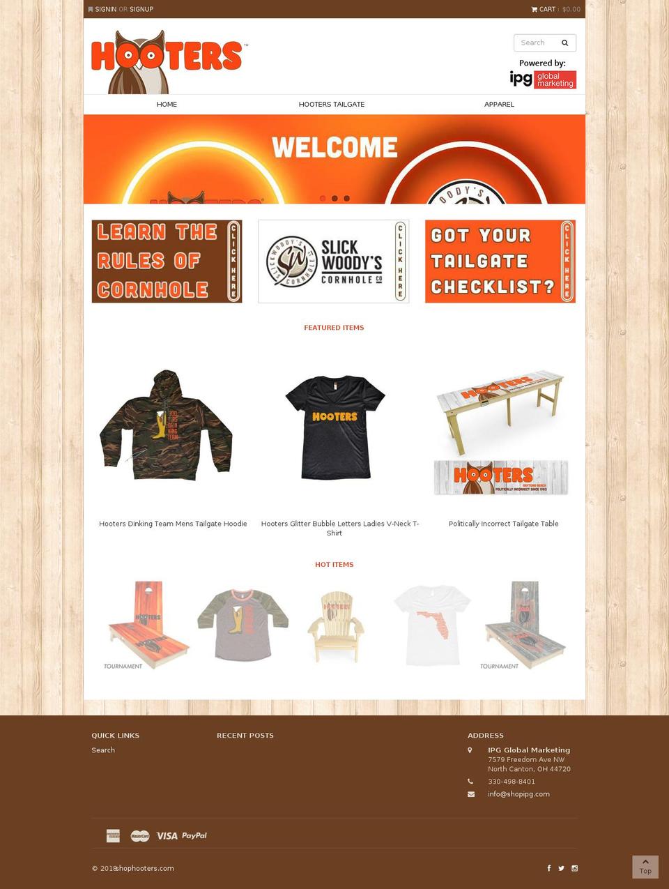 humbleshop Shopify theme site example shophooters.com